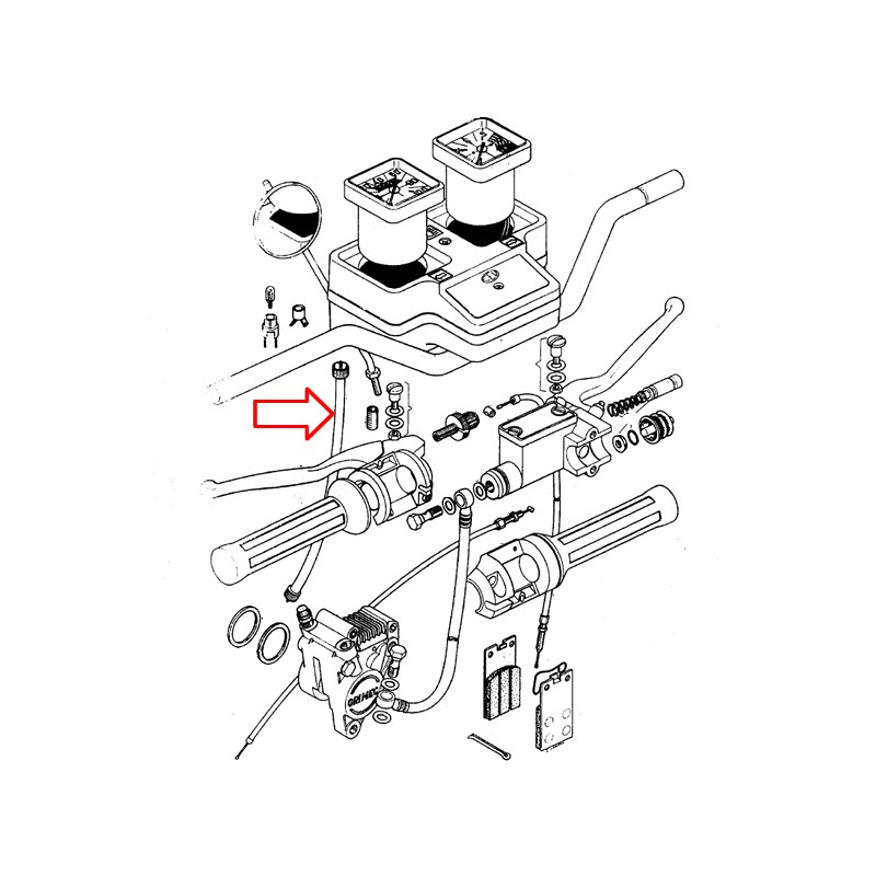 Žica km števca BT Tomos