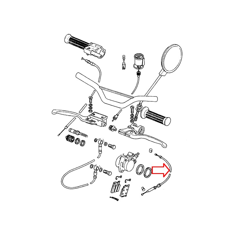 Žica sklopke ATX, CTX 4 lamele n.tip Tomos