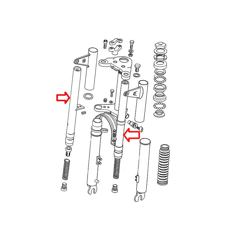 Opora prednjih vilic novi tip L494 APN6 Tomos