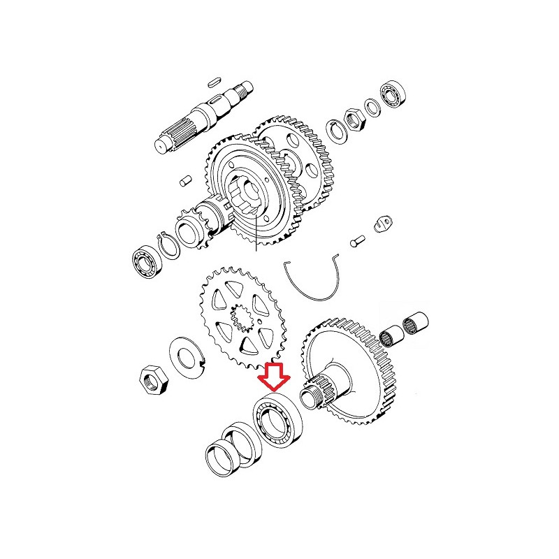 Ležaj FAG 30x35x13 6006 Tomos