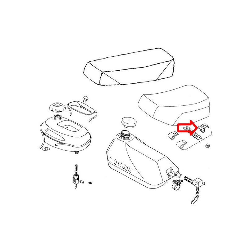 Zapiralo sedeža A3,A35,APN Tomos