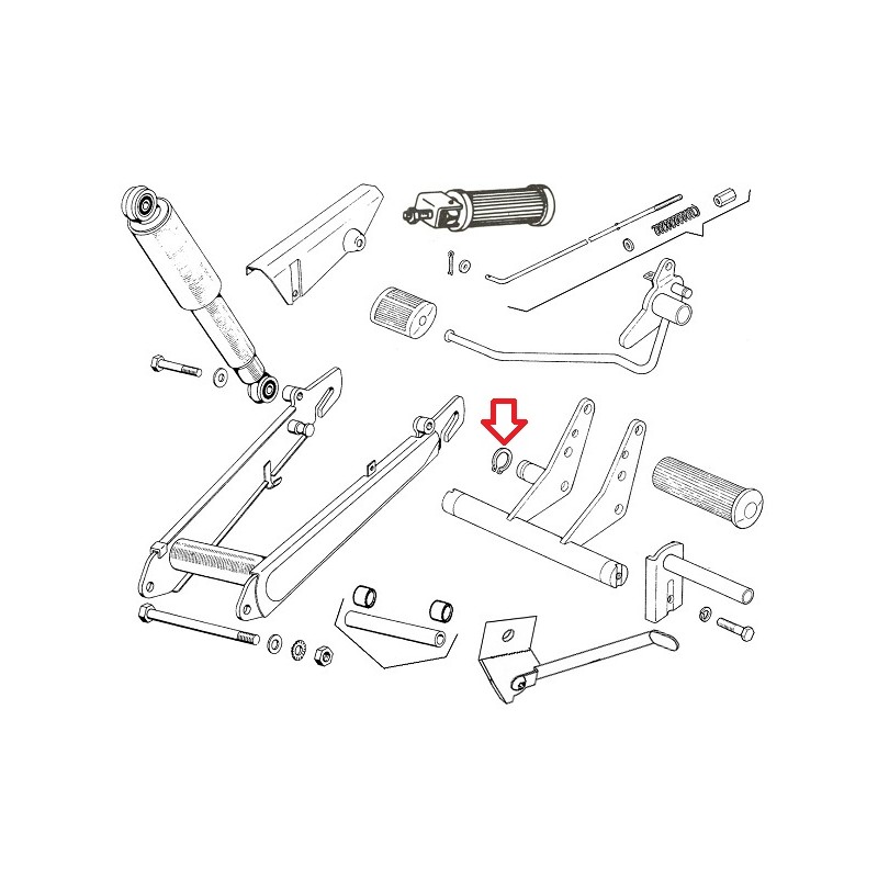 Varovalo ročke zavore fi14 A3 Tomos