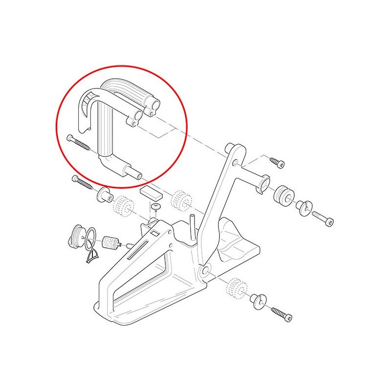 Ročaj motorne žage Dolmar 100.400 original