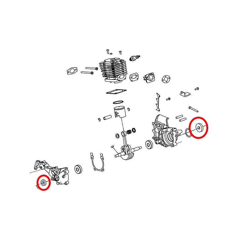 Semering motorne gredi par PN3800. Villager 16-20