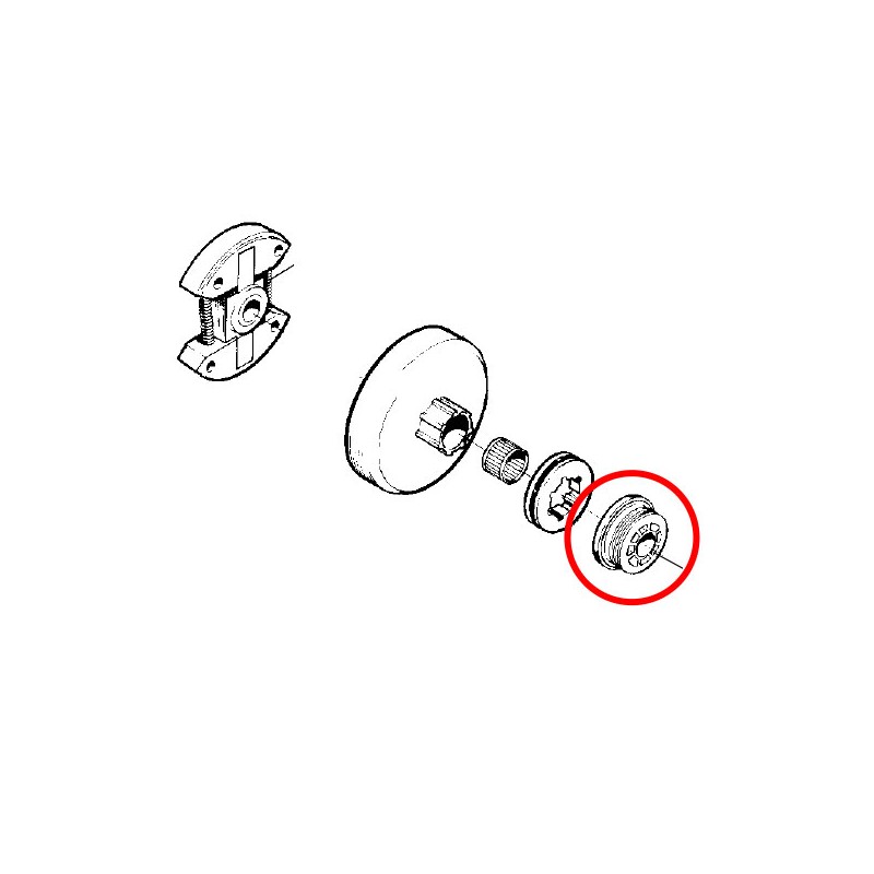 Polž oljne črpalke Husqvarna 254