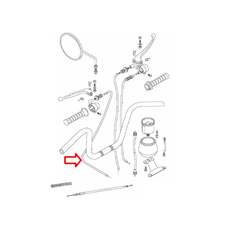 Žica sklopke APN6 4 lamele novi tip s krivino Tomos