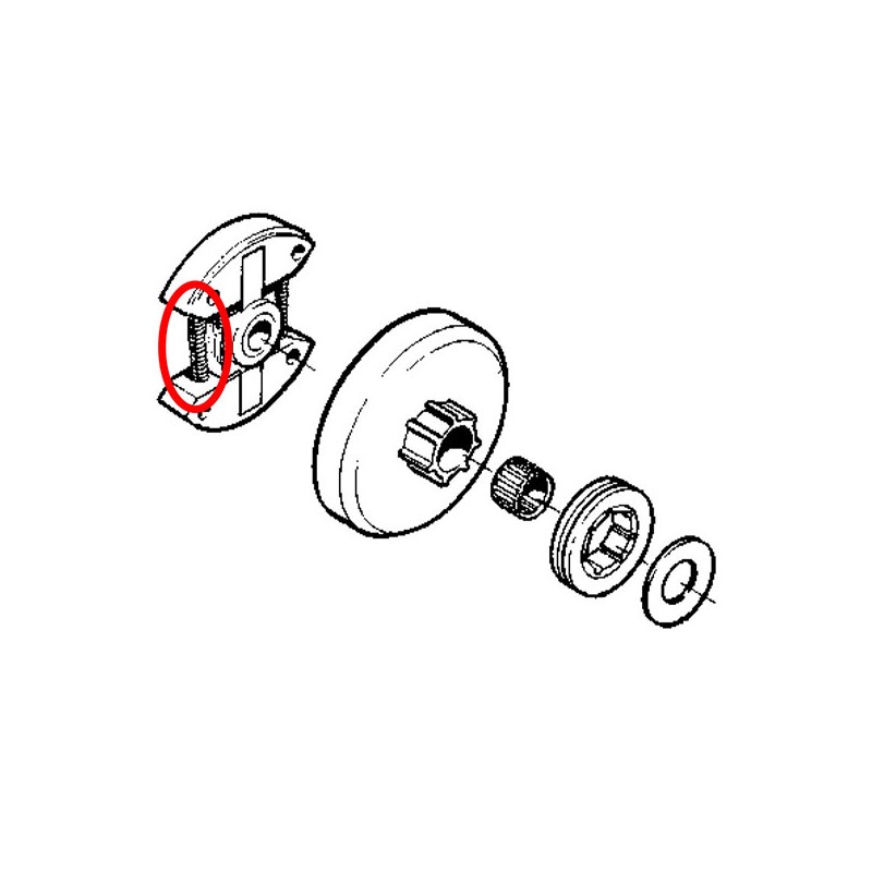 Vzmet sklopke Husqvarna 50 51 55 254