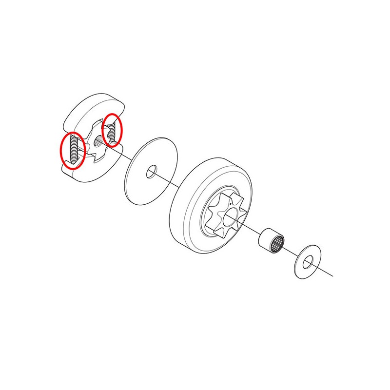 Vzmet sklopke Husqvarna 235 235R 240 240R