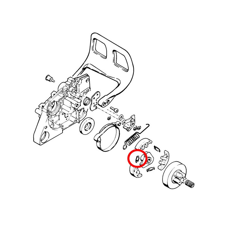 Vzmet sklopke Stihl 028 030 031 032 041 08