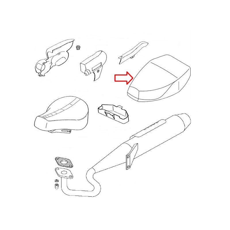 Prevleka sedeža A3, A35, APN6 novi tip Tomos