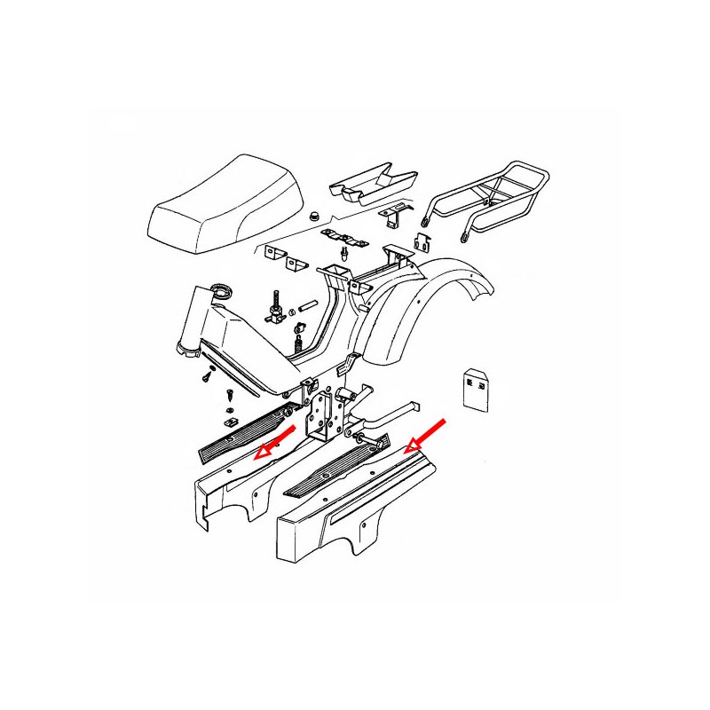 Pokrov stranski A3 za Encarwi uplinjač Tomos kopija