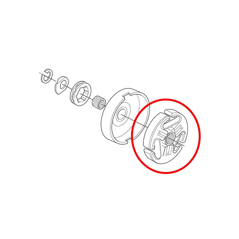 Sklopka Husqvarna 362 365 371 372 Jonsered 2065 2165