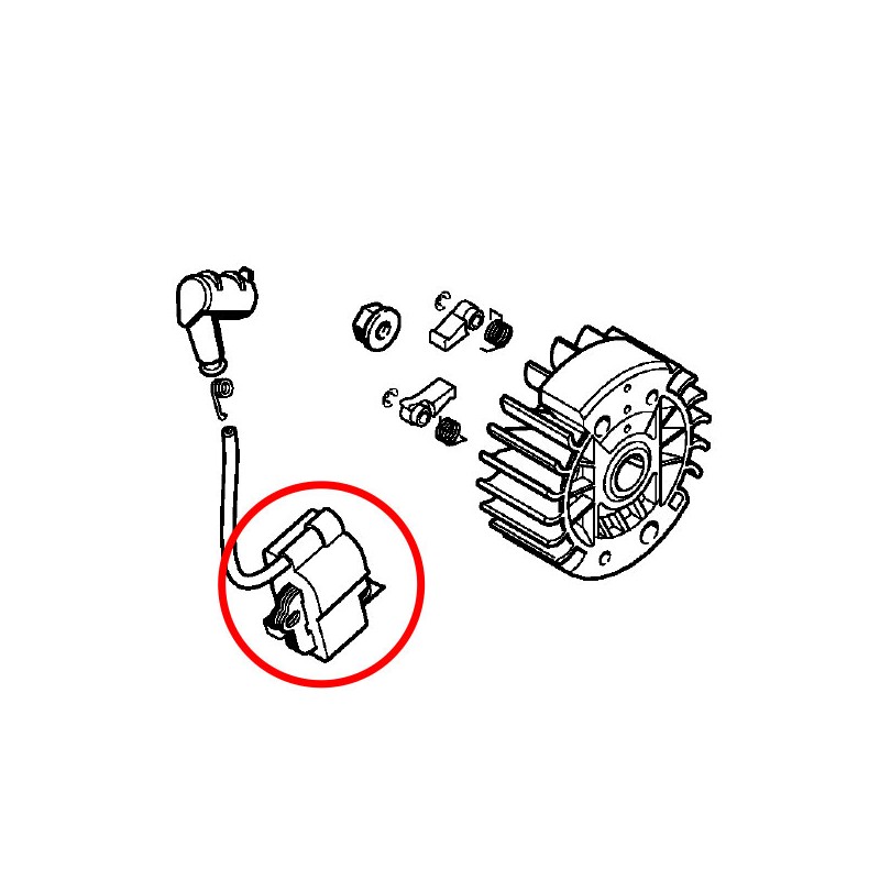 Vžigalna tuljava S021.023.025.MS210.230.250