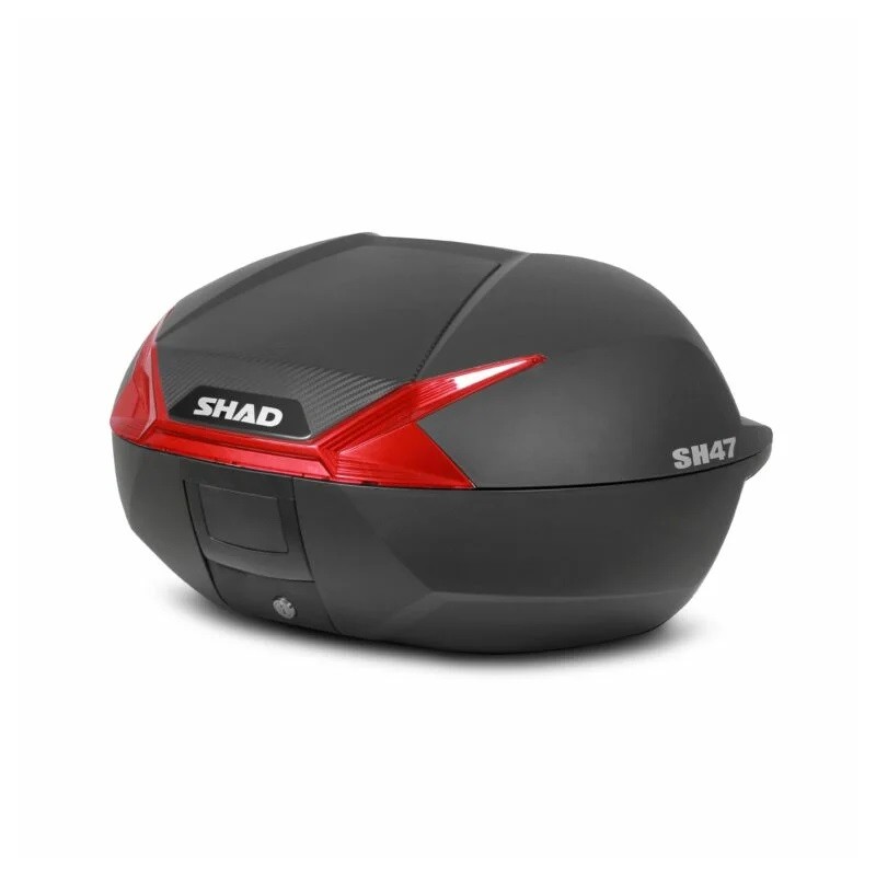 Moto kovček SHAD SH47 RDEČ ODSEVNIK