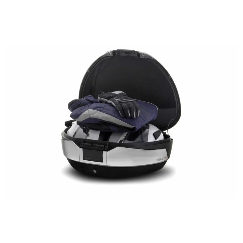 Moto kovček SHAD SH48 TITANIUM + KARBONSKA PREVLEKA + NASLON