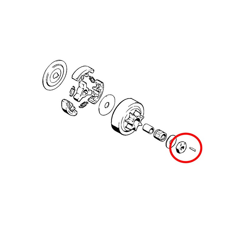 Matica sklopke Stihl 08