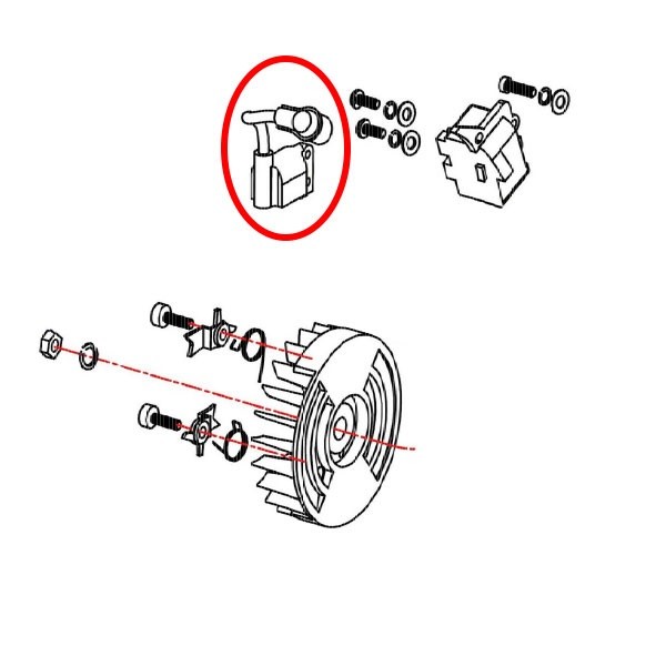 Vžigalna tuljava PN6200. Villager VGS43