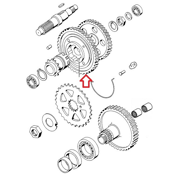 Zobnik I. prestave A3 Tomos