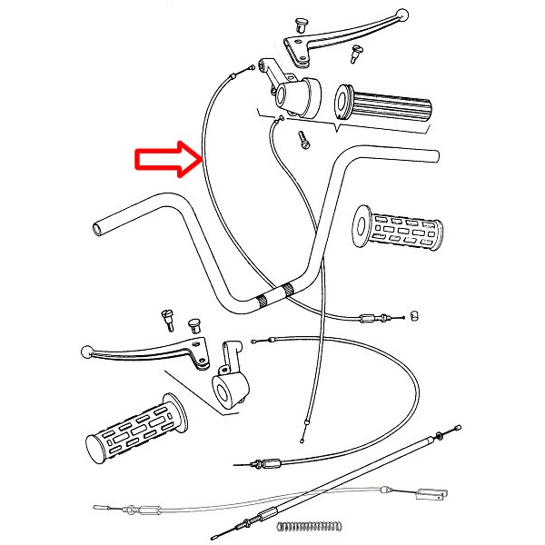 Žica sprednje zavore APN in sklopka T12 Tomos kvaliteta poreklo Srbija