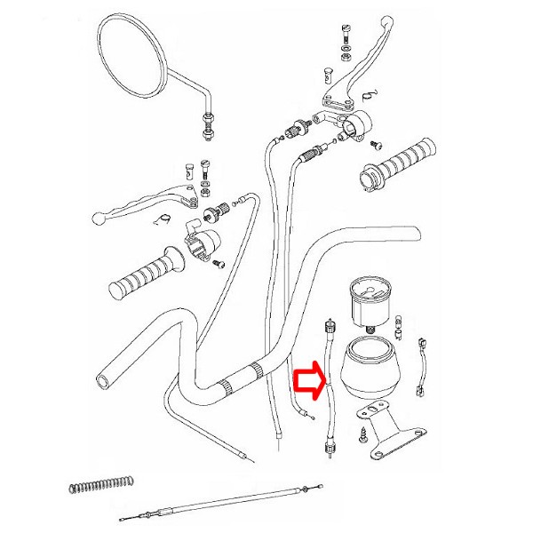Žica km števca  APN,A3,A35 Tomos