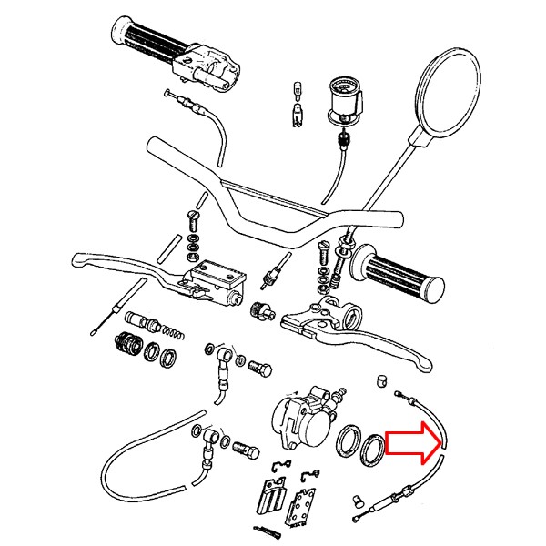 Žica sklopke ATX, CTX 4 lamele n.tip Tomos