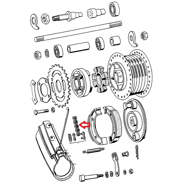 Veriga Favorit 96 členov Tomos