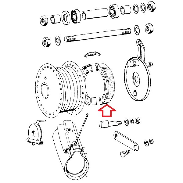 Zavorne čeljusti TOMOS A3 RMS