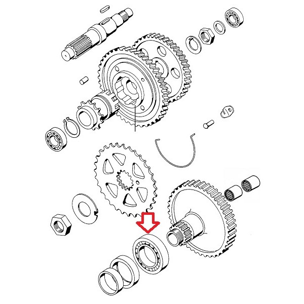 Ležaj FAG 30x35x13 6006 Tomos