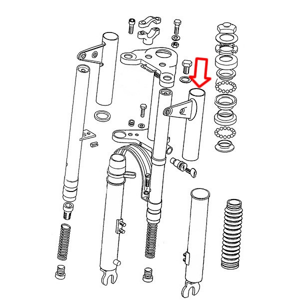 Nosilec sprednje luči levi APN Tomos