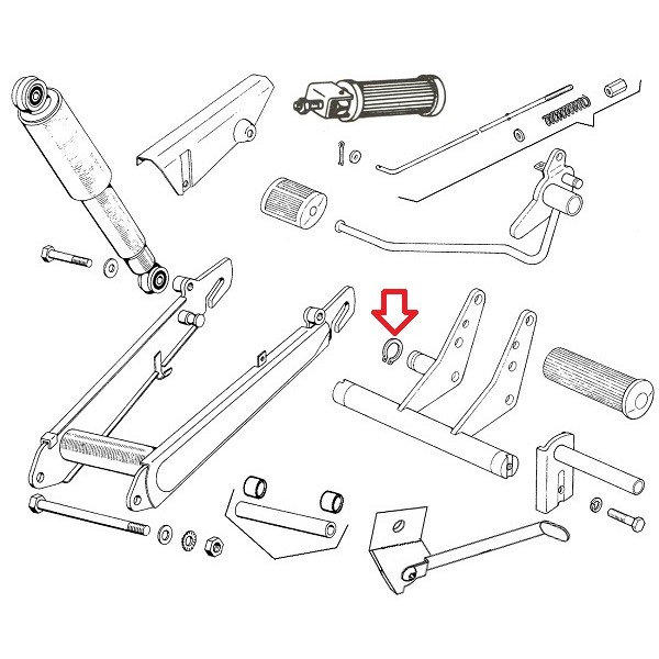 Varovalo ročke zavore fi14 A3 Tomos