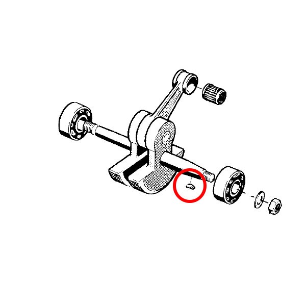 Zagozda motorne gredi Husqvarna 61 66 266 268