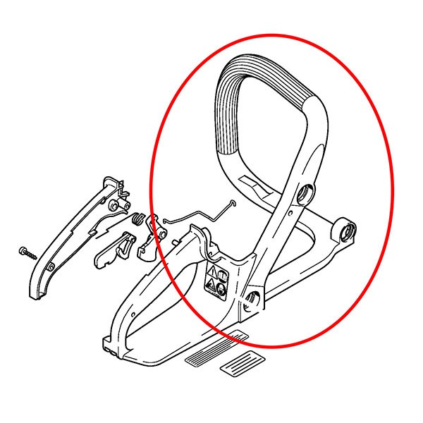 Ročaj motorne žage S017.018.MS170.180