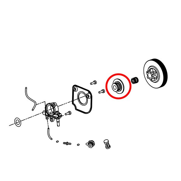 Polž oljne črpalke PN3800. Villager 16-20