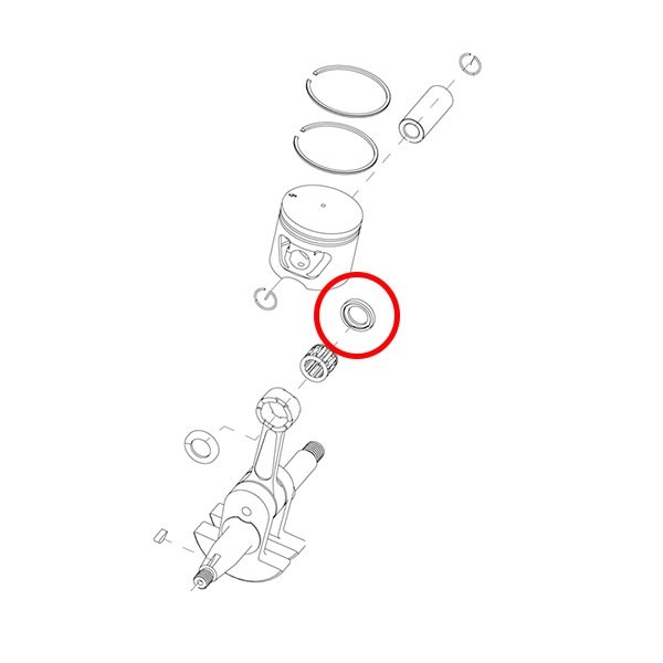 Podloška igličastega ležaj zgornje pesnice 11x15x12 PN4500. Villager 24-30