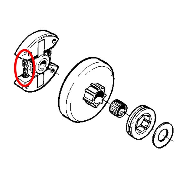 Vzmet sklopke Husqvarna 50 51 55 254