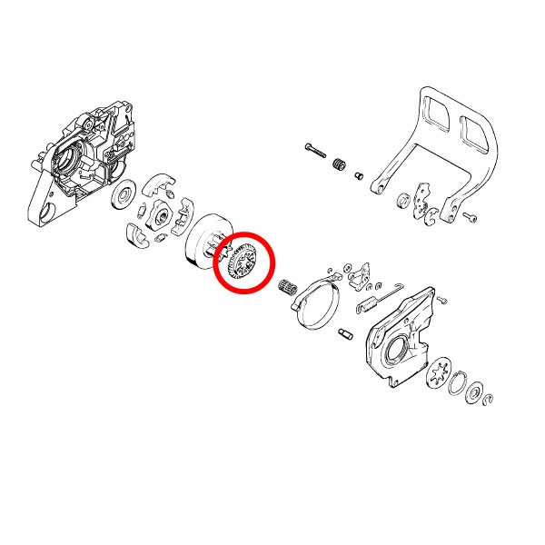 Garnitura zobnika oljne črpalke S038