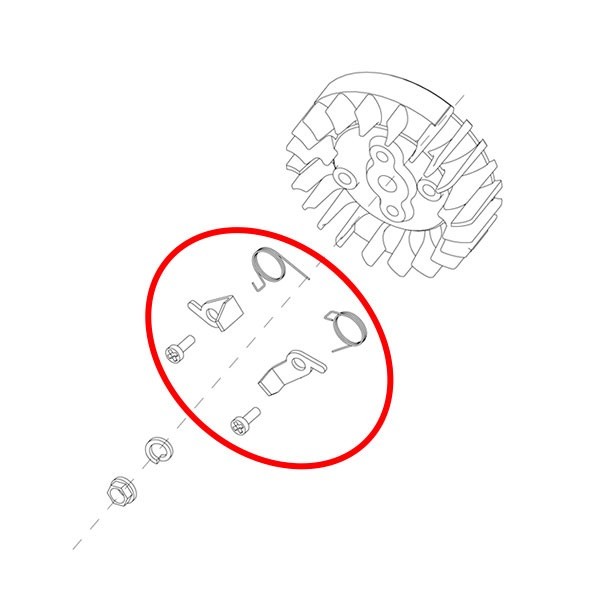 Zaskočka zaganjača PN 4500 5200 Villager 24-30 kovinske set