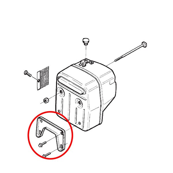 Držalo izpuha Husqvarna 394 395 