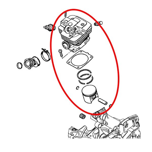 Cilinder KPL Stihl MS361 fi47 mm