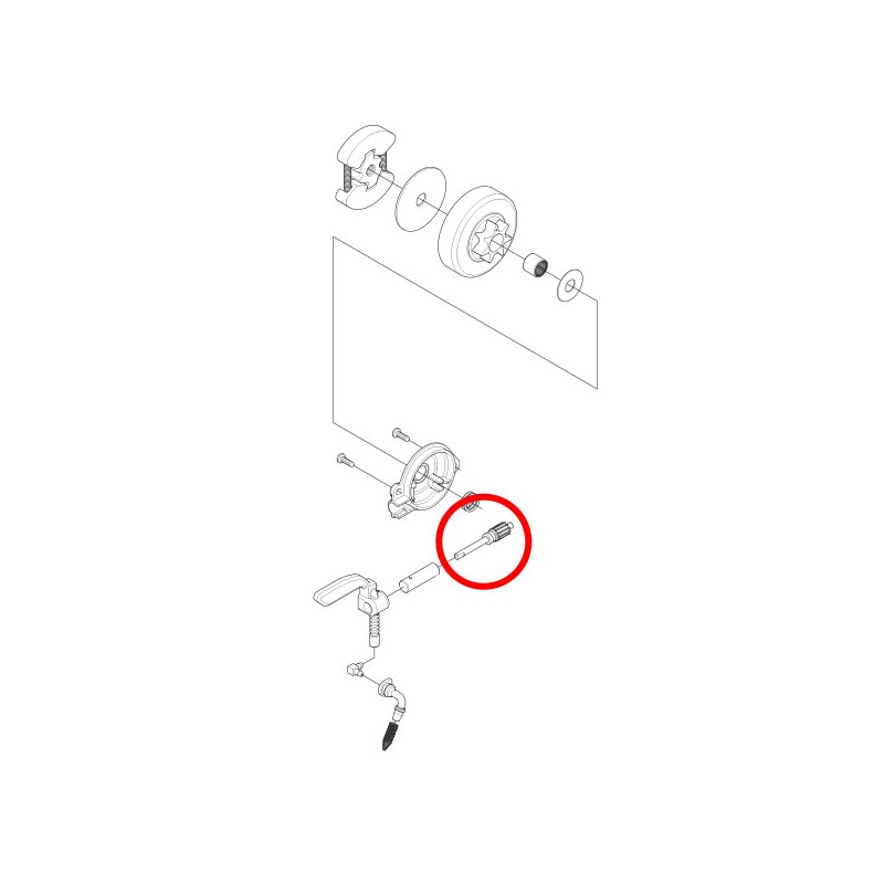 Vreteno oljne črpalke Husqvarna 235 240