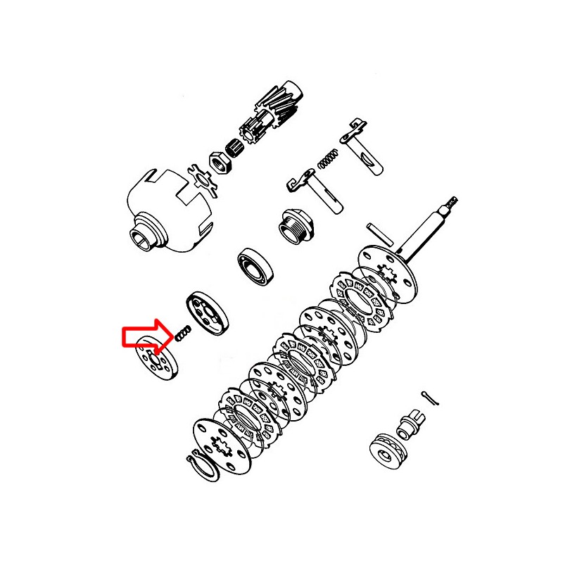 Vzmet sklopke APN Tomos