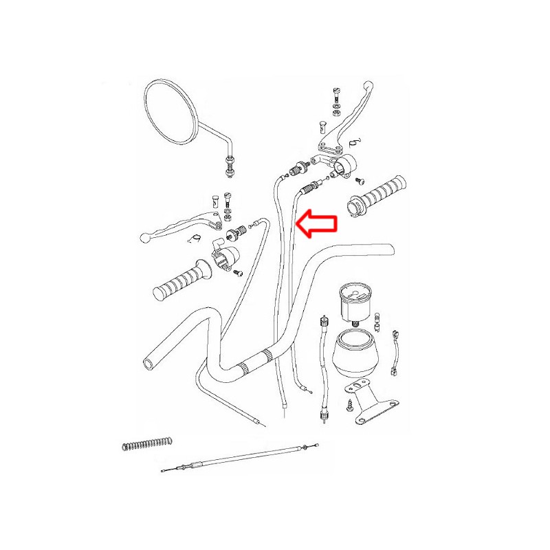 Žica plina A3, A35 Dellorto Tomos