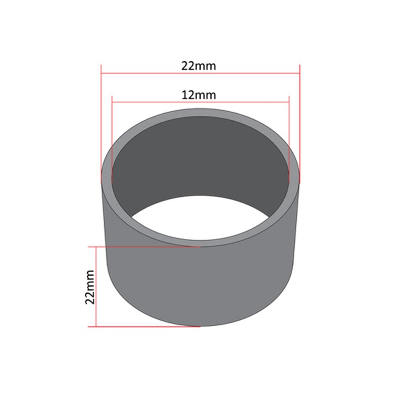 Distančnik kolesa 22x12x22 mm zadnji APN Tomos