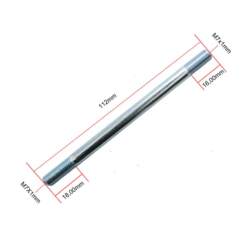 Stojni vijak cilindra A3,A35,A5 M7x112 mm Tomos