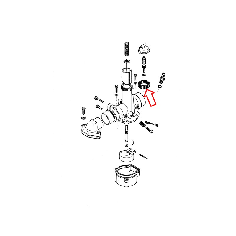 Matica pokrova uplinjača Bing BT50 E90 T15 IMT 506 506.06.532 Tomos