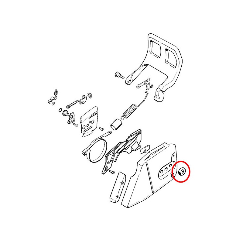 Matica meča STIHL 009 026 038 064 066 19 mm