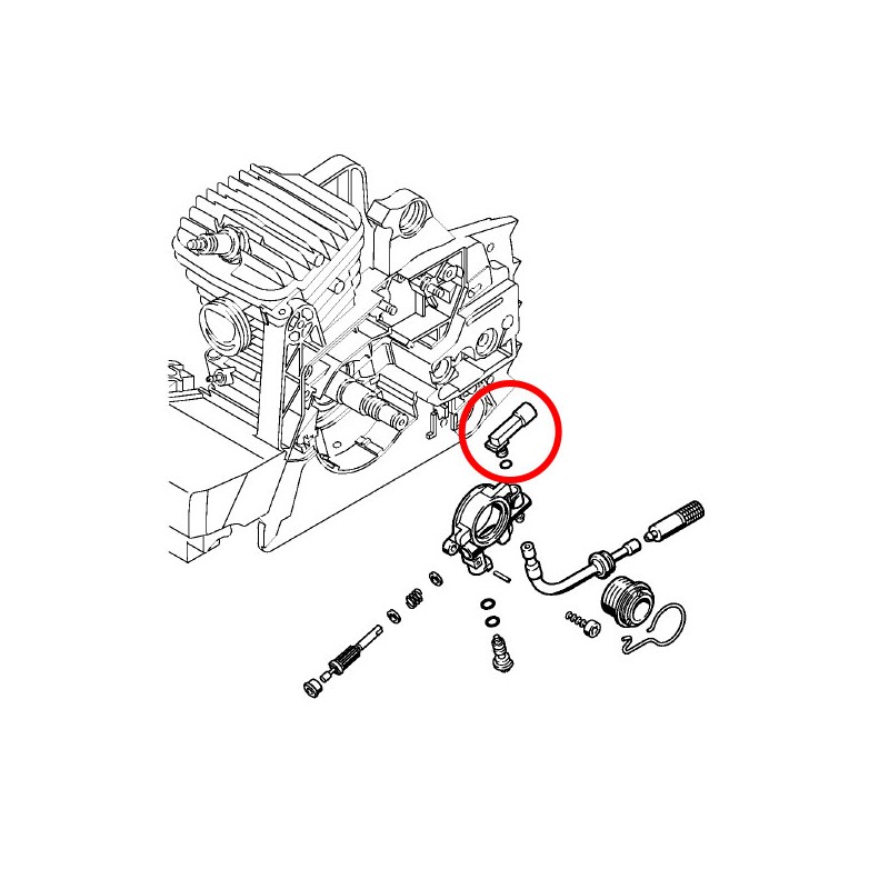 Plastična vzvod oljne črpalke Stihl 029 039 290 310 390