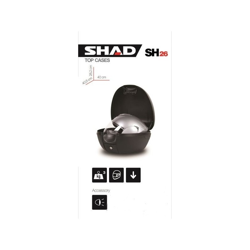 Moto kovček SHAD SH26 40.5x40x28.2 cm 26 l