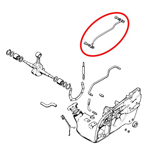 Cev olja Stihl 070 090