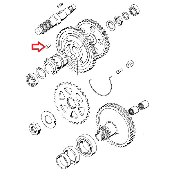 Zatič venca 5x8 mm A3 Tomos